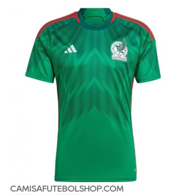 Camisa de time de futebol México Replicas 1º Equipamento Mundo 2022 Manga Curta
